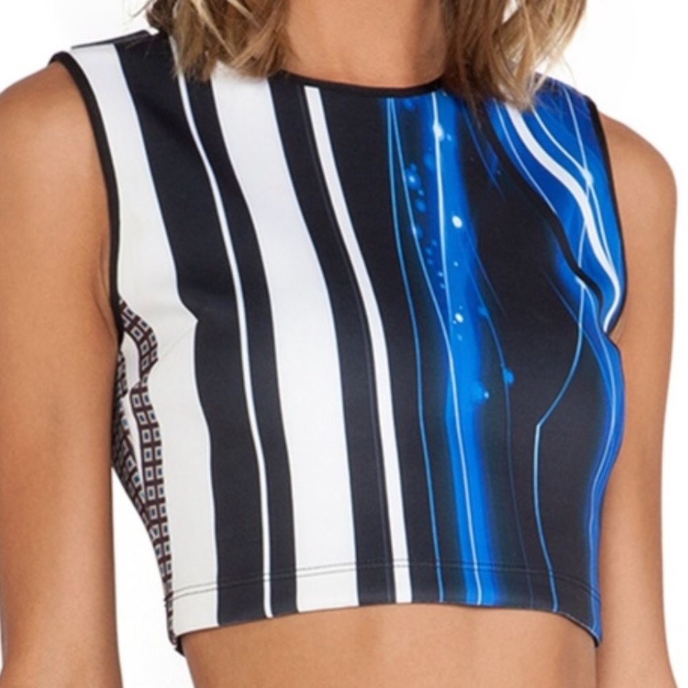 Clover canyon winter solstice neoprene crop top